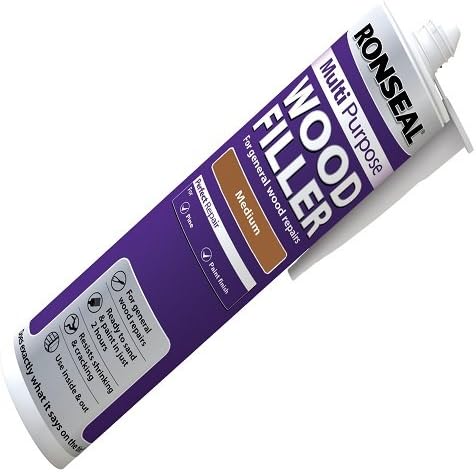 Ronseal MPWFM310 310ml Medium Multi-Purpose Wood Filler Cartridge, Purple