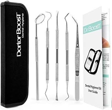 Amazon De Zahnreinigungsset 5 Teilig Von Drboost Komplettes Set
