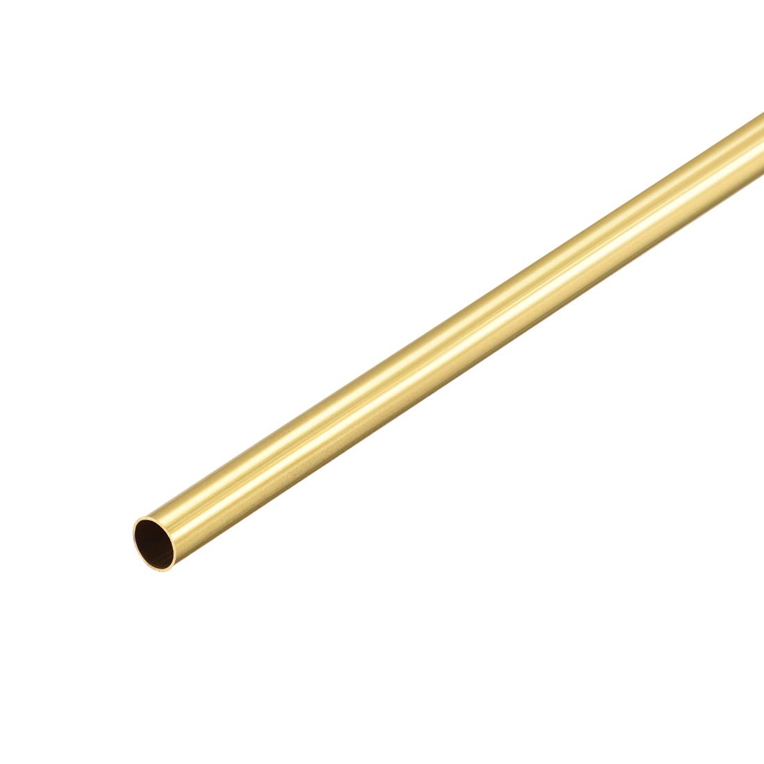 sourcing map Brass Round Tube, 300mm Length 4mm OD 0.2mm Wall Thickness, Seamless Straight Pipe Tubing