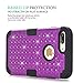 iPhone 7 Plus Case, GreenElec [Diamond Studded Bling Rhinestone] Hybrid Heavy Duty Dual Layer Armor Defender Protective Rubber Case With Fit Perfect Shock Absorbing Scratch Proof for iPhone 7 Plus