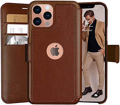Faux Leather Wallet Flip Case With Card Holde For Iphone 12 Pro Max