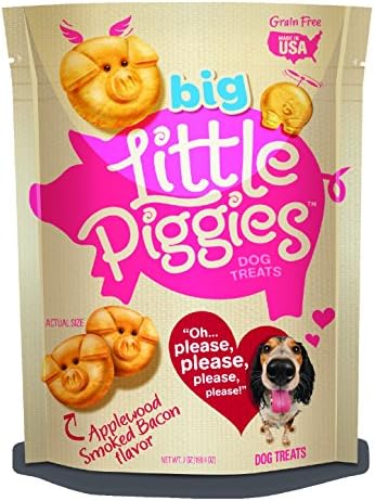 Little Piggies Dog Treats Applewood Smoked Bacon, 7 oz