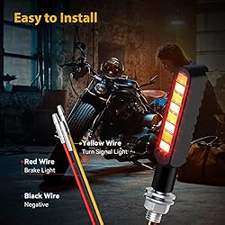 iFunyLED 2PCS Flowing LED Motorcycle Turn Signal