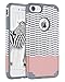 BENTOBEN iPhone 8 Case, iPhone 7 Case, Dual Layer Super Slim iPhone 8 Cover Hard Shell Soft Silicone Shockproof Bumper Chevron Wave Hybrid Protective Case Cover for iPhone 8/iPhone 7 (4.7 Inch), Grey