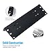 MICTUNING Led Light Bar Mounting Bracket Front License Plate Holder with 60W LED Work Driving Light Bar for Car Truck SUV and More