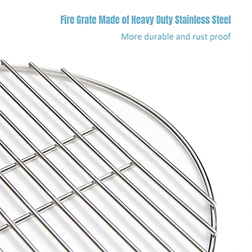 KAMaster 17" BBQ High Heat Stainless Steel Charcoal Fire Grate Fits for XL Big Green Egg Fire