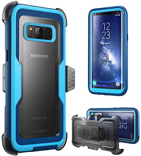 i-Blason Galaxy S8 Case, [Armorbox]  [Full body] [Heavy Duty Protection ] Shock Reduction / Bumper Case WITHOUT Screen Protector for Samsung Galaxy S8 2017 Release (Blue)