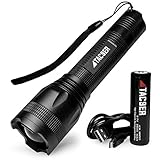 TAC9ER Led Tactical Flashlight Rechargeable Spotlight for Roadside Emergency Kit Survival Self Defense Flashlight Handheld Cree U3 900 Lumen