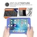 MoKo Case for iPad Mini 4 - Silicone + Black Hard Polycarbonate Protector Cover Case with Foldable Stand & Built-in Screen Protector / Bumpers for Apple iPad Mini 4 2015 Tablet, BLUE