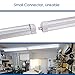 8Ft LED Shop Light, 72W, 7500LM, 6500K, T8 V-Shape Integrated Tube Light Fixture, Hight Output, Brighter White, LED Tube Light for Garage, Warehouse, Plug and Play (Pack of 5)