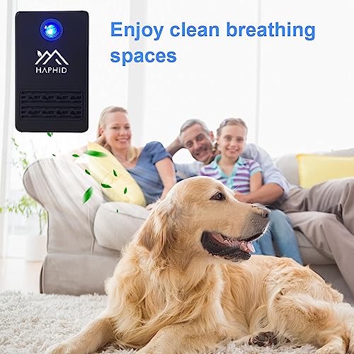 HAPHID Ionizer Air Purifier Plug In Ion Generator with Highest Output - Up to 32 Million Anions/Sec,Purify:Odors,Pets Smell Etc(8-Pack)