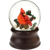 San Francisco Music Box Cardinal Musical Snow Globe