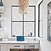 rabbitgoo Window Privacy Film, Decorative Static Cling Frosted Glass Film, Non-Adhesive Privacy Window Stickerfor Home Bathroom, Removable & Reusable, Flower Pattern, 35.4 x 78.7inches