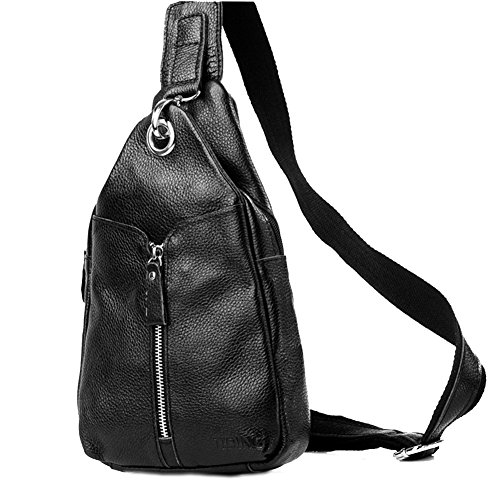 Modelshow Frauen Echtes Leder Brust Paket Freizeit Hintere Paket Bote Paket Schulter Paket