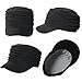 Comhats Cotton Cloche Newsboy Cabbie Beret Caps for Women Winter Hat Black