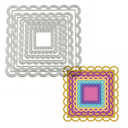 Anboo Geometric Framework Stencil Cutting Dies For DIY Scrapbooking Embossing Album Paper Card Art Craft (G)