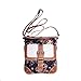 Black Floral Rose Crochet Crossbody Bag w/Pocket