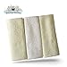 Brooklyn Bamboo | Kitchen Dish Hand Towels | Extremely Soft, Absorbent | Superior to Cotton | 3 Piece Set | 26 x 18 Inches | Yellow & White