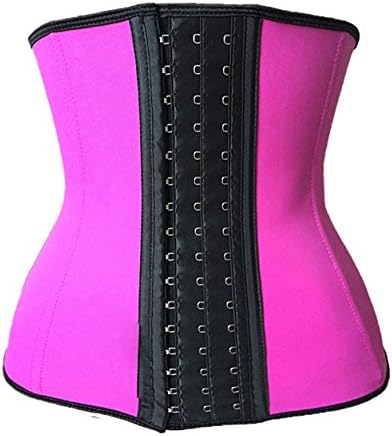 Women's Underbust Latex Waist Training Corset 9 Steel Boned Waist Body Shaper