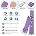 Fullmosa Leather Bands Compatible with Apple Watch Band 41mm 40mm 38mm 42mm for Women Men, Top Grain Genuine Leather Strap for iWatch Ultra 2/Ultra/10/9/8/7/6/5/4/3/2/1/SE2/SE, Purple/Silver