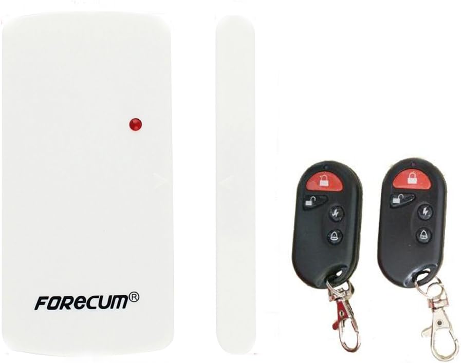 Forecum Smart Home Magnetic Sensor Alarm Door Alarm Window Alarm with Two Remote Control for Home/Office Security