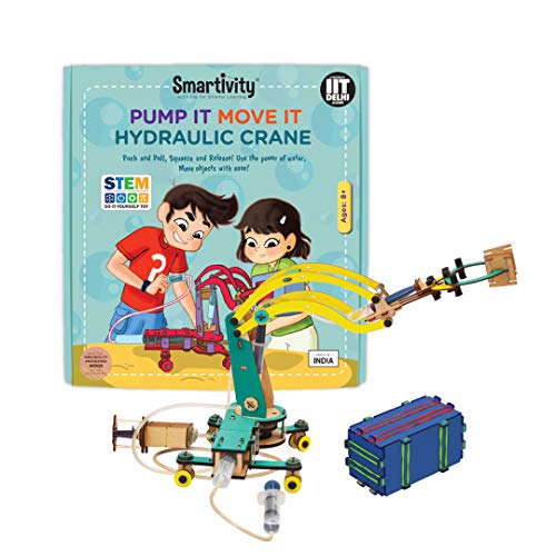 image for Smartivity Pump It Move It Hydraulic Crane , STEM Learning Toys, Creat
