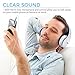 Sentey Flow LS-4221 Foldable Headphone with Detachable 3.5mm Audio Cable and in-line Microphone, White/Blue
