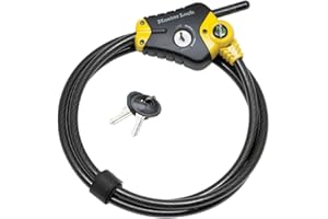 HCO Master Lock 8413DPF Python Adjustable Locking Cable, 6-Foot X 3/8-Inch
