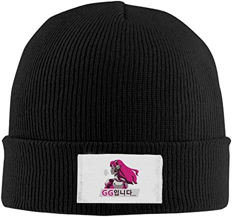 ABilibili Over Watch D.Va GG Spray Knit Cap Woolen Hat Cap For Unisex Black