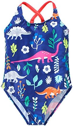 Little Girls Cartoon Beach Sport Swimwear One Piece Baby Swimsuit
