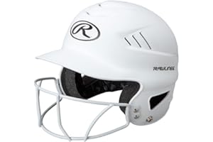 Rawlings | COOLFLO Batting Helmet with Facemask | Fastpitch Softball | One Size Fits Most (6 1/2” – 7 1/2”)