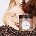 Coffee Deep Cleaning Body Exfoliating Scrub, LuckyFine Sea Salt Scrub Shea Butter Sugar Scrub Natural Body Wash Skin Brightening Moisturizing and Nourishment 9.03 oz