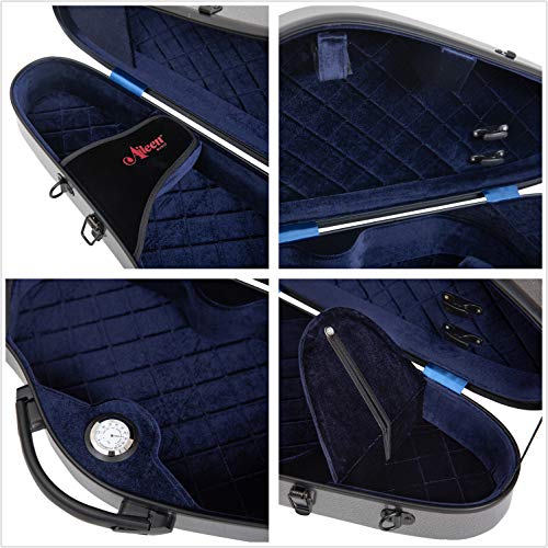 Aileen Violin Hard Case 4/4 Full Size Luxury with Hygrometer Suspension