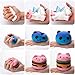 R.HORSE Cute Unicorn, Hamburger, Popcorn Set Kawaii Cream Scented Squishy Soft Decompression Squeeze Toys for Kids or Stress Relief Toy Hop Props, Decorative Props Large (7 Pack)