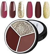 3 in 1 Soild Gel Polish Platte, Upgrade Cream Mud Gel Nail Polish UV Sock Off Pudding Gel Polish ...