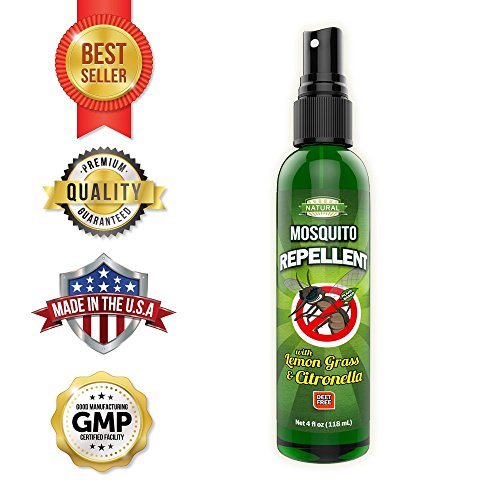 Natural Bug Repellent Spray, Mosquitoes, SAFE for Babies, Children