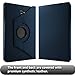 Infiland Galaxy Tab A 10.1 with S Pen Case, Smart PU Leather 360 Degrees Rotating Stand Case Cover for Samsung Galaxy Tab A 10.1 with S Pen P580 Tablet Only, Navy