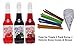 Time for Treats 3-Pack of Grape, Cherry & Red Raspberry Snow Cone Syrup + 25-Pack of Snow Cone Cups & Spoon Straws