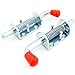 2 Pcs Metal Lock Barrel Bolt Spring Loaded Latch 6.5 Inches Long w Grip Heavy Duty