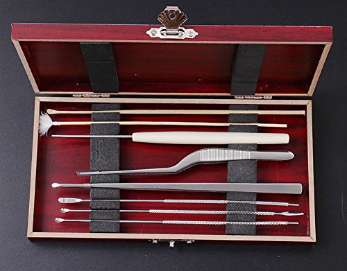 AKOAK 8 Pcs/Set Ear Pick Ear Wax Removal Cleaner Ear Care Tools Multifunction Beauty Tool Kit