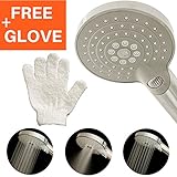 NEW Katabird Shower Head With FREE Exfoliating Bath Glove - High Pressure Power Rain 4