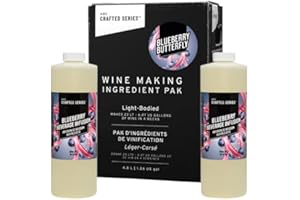 ABC CORK CO. ABC Premium DIY Fruit Wine Making Kits, Makes Up to 30 Bottles/6 Gallons of Fruit Wine (Blueberry Butterfly)