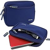 External Hard Drive Sleeve, Evecase Universal Portable Neoprene Carrying Sleeve Case with Front Zipper Pocket for 2.5