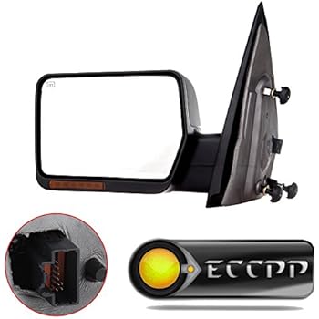 ECCPP Driver Side View Mirror Power Heated LED Turn Signal Lights Replacement fit for 2004 2005 2006 Ford F150 Truck Left Towing