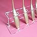 ABC® 10 PCS Brush Storange PlaceOrganizer Clear Acrylic 10 Lattices Cosmetic Display Shelf (Clear)