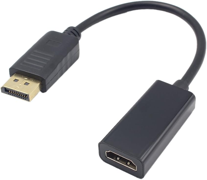 Displayport to HDMI Adapter, DP Display Port 1080P Male to HDMI Female Converter Adapter Cable Cord Wire