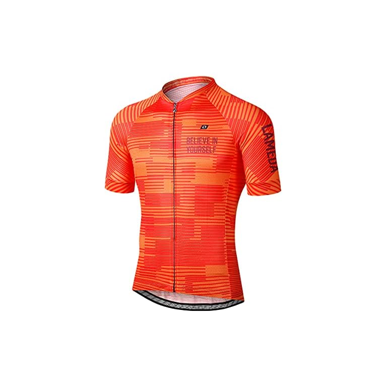 LAMEDA Cycling Jersey Short Sleeve for Men Breathable Moisure Wicking
