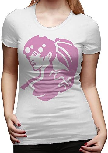 SUEPER Women's Widowmaker Video Game Hero Active Shirt Tees White S