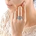 Mytys Wide Twist Black Marcasite Wide Band Cocktail Rings