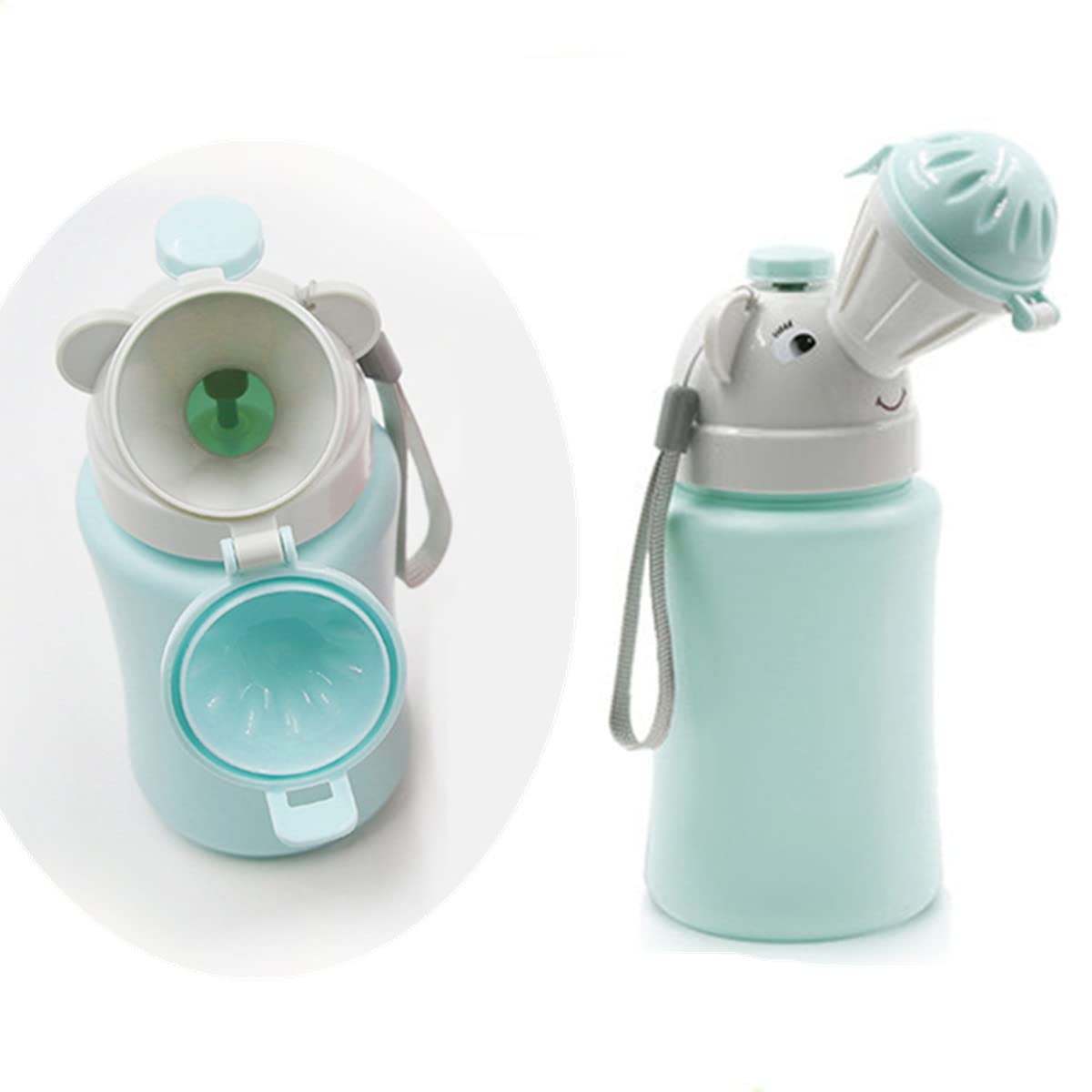 Beetoo Travel Potty, Urinal Emergency Toilet, Children's Emergency Toilet, Portable Elephant Leakproof Urinal for Camping Car Travel and Kid Potty Pee Training (boy)